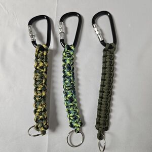 Paracord 550 Cord Keychain Set‎ with Carabiner